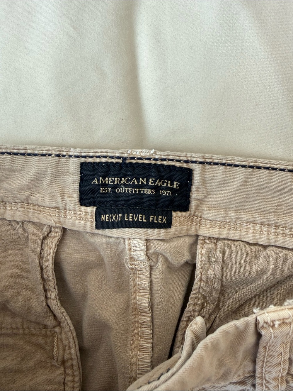 American Eagle Outfitters Bundle Men’s 30 Chino Shorts Tan & Light Khaki - Picture 11 of 15